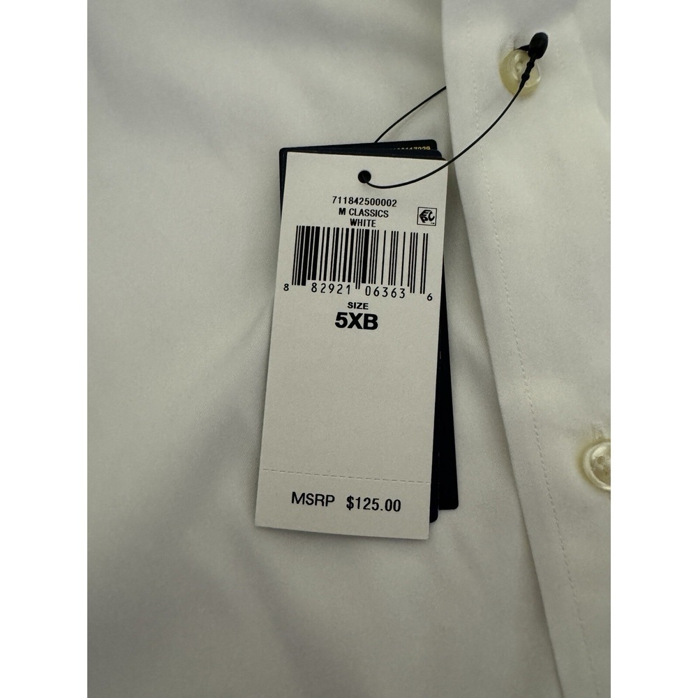 Polo Ralph Lauren Performance 5XB Big Short Sleeve Button Shirt White New Nylon - Picture 3 of 9